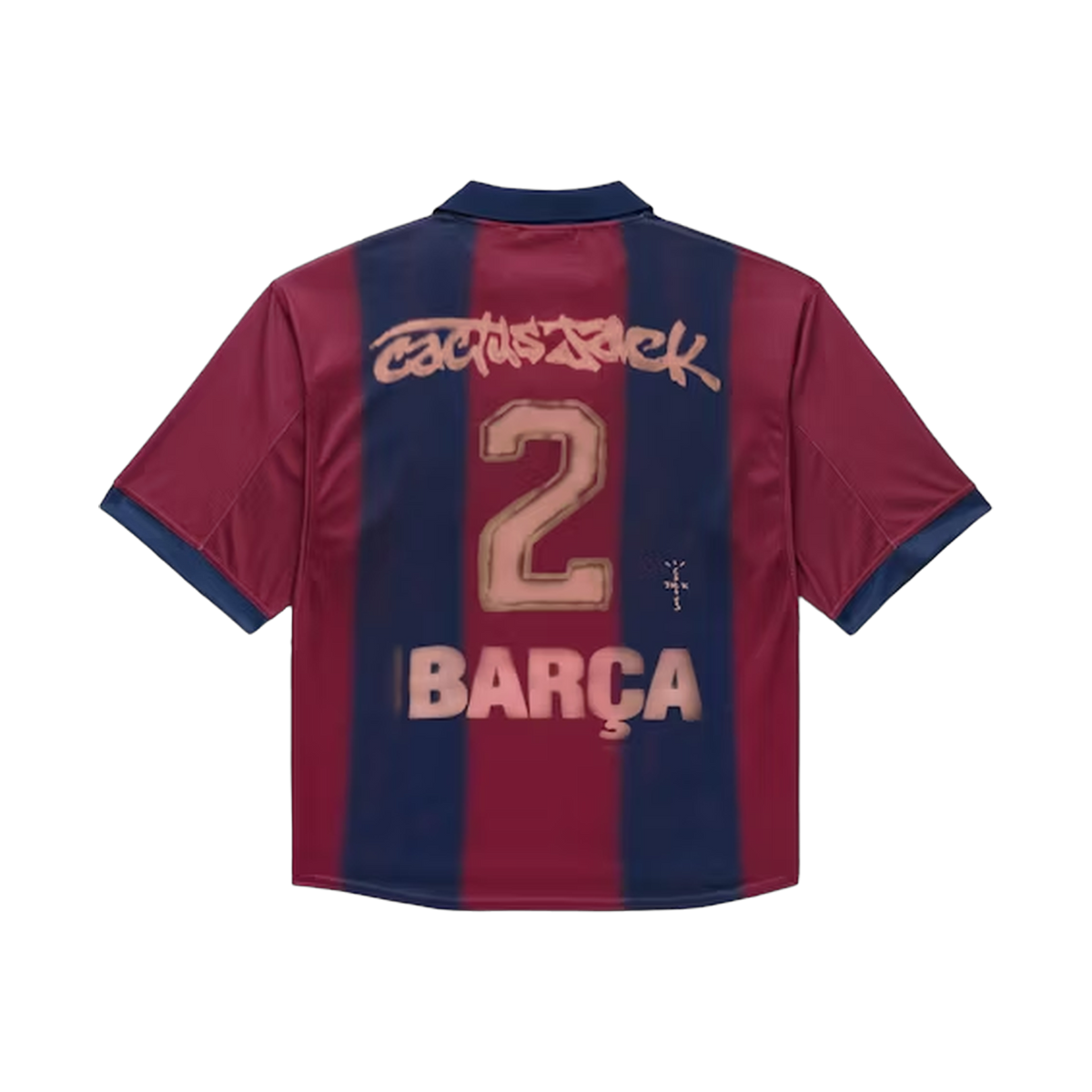 Camiseta de fútbol Travis Scott x Nike x FC Barcelona Retro 2000/01 Home Skeleton Multicol