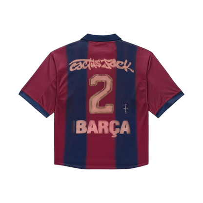 Camiseta de fútbol Travis Scott x Nike x FC Barcelona Retro 2000/01 Home Skeleton Multicol