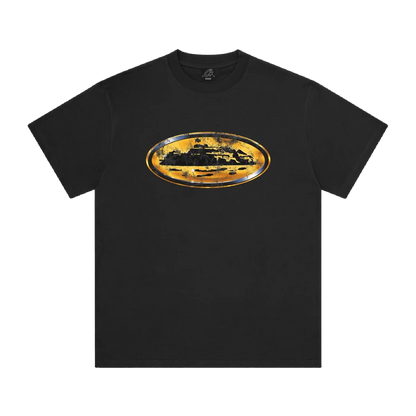 Corteiz Corroded Island Black Tee