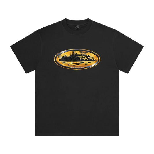 Corteiz Corroded Island Black Tee