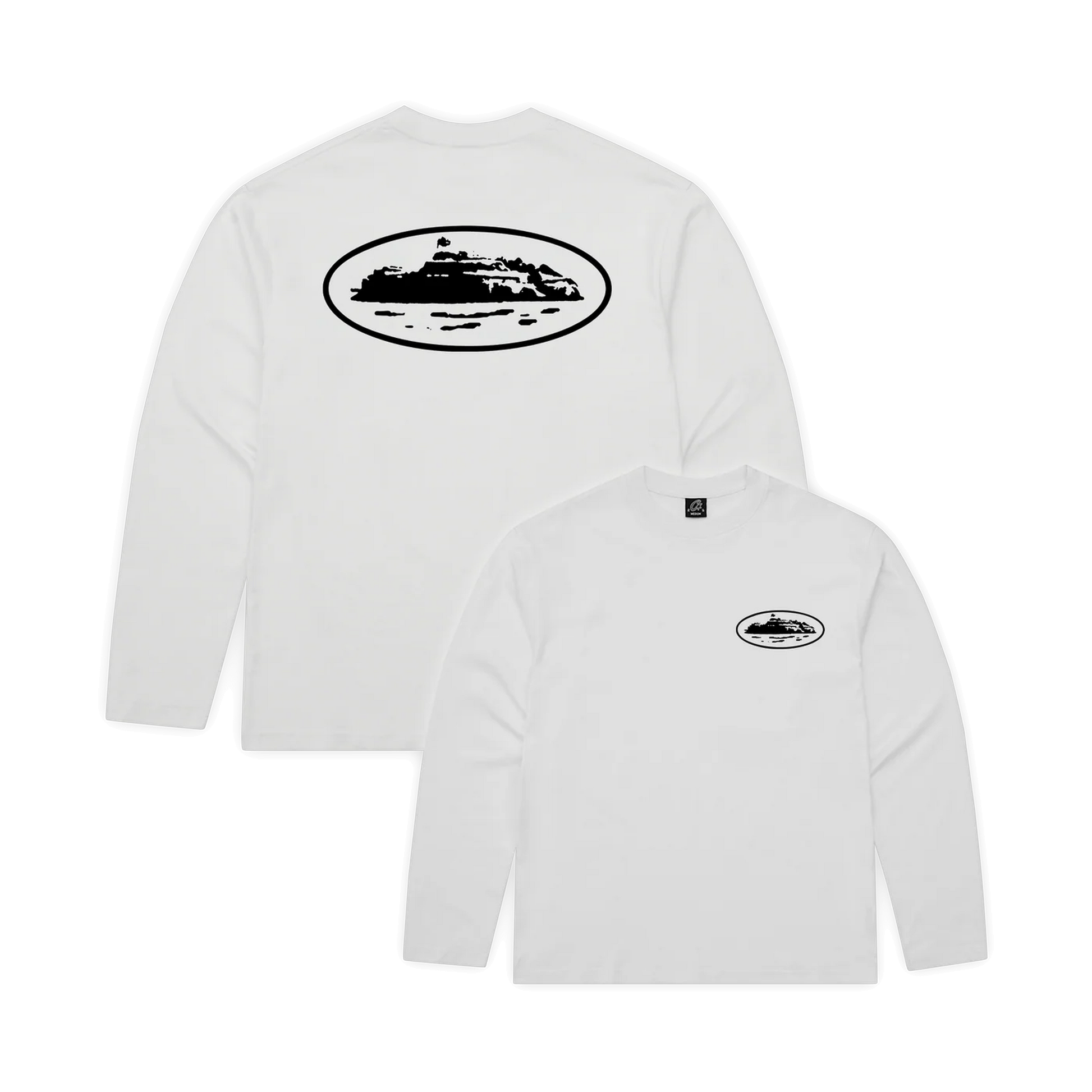 Corteiz OG Island White Long Sleeve - white, black | Saturday Concept