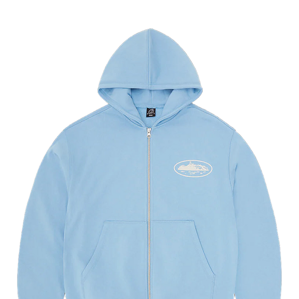 Corteiz OG Island ZIP Hoodie Blue