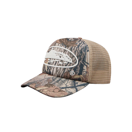 Corteiz Trucker Hat Forest Camo