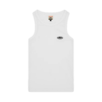 Corteiz White Tank Top - white, black | Saturday Concept