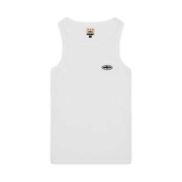 Corteiz White Tank Top - white, black | Saturday Concept