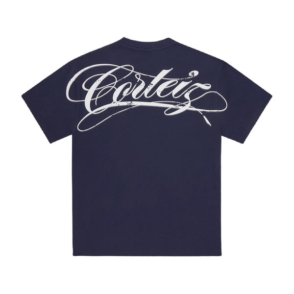 Corteiz Write Off Navy Tee