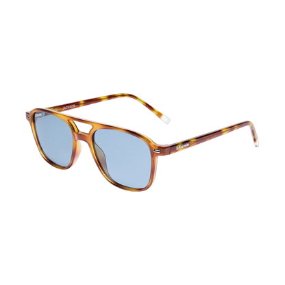 D.Franklin Jackson Square Amber Tort Blue - blue, yellow | Saturday Concept