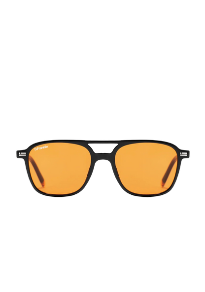 D.Franklin Jackson Square Shiny Black Orange