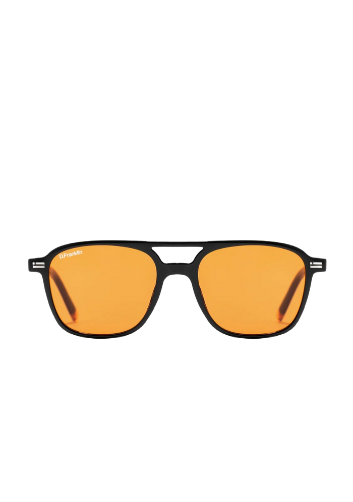 D.Franklin Jackson Square Shiny Black Orange