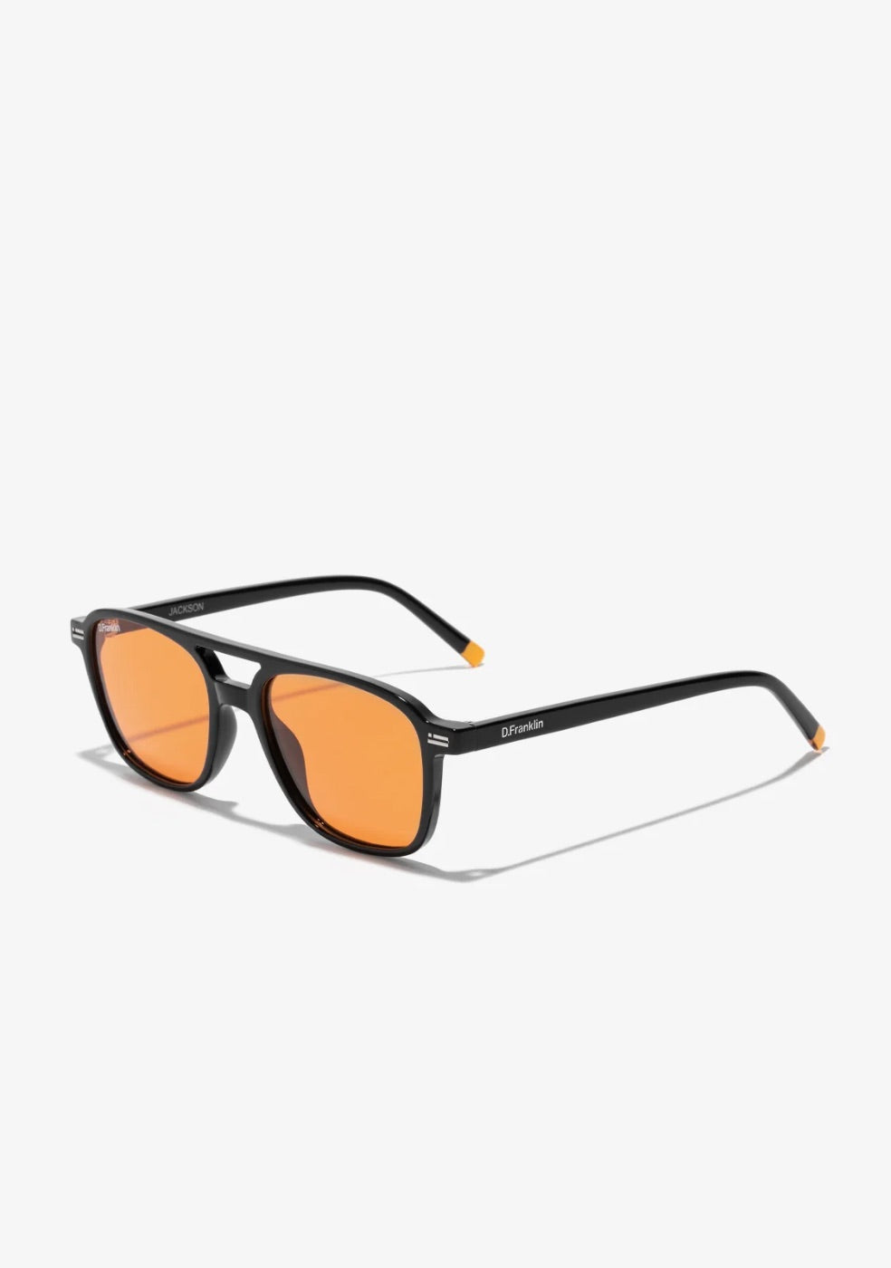 D.Franklin Jackson Square Shiny Black Orange