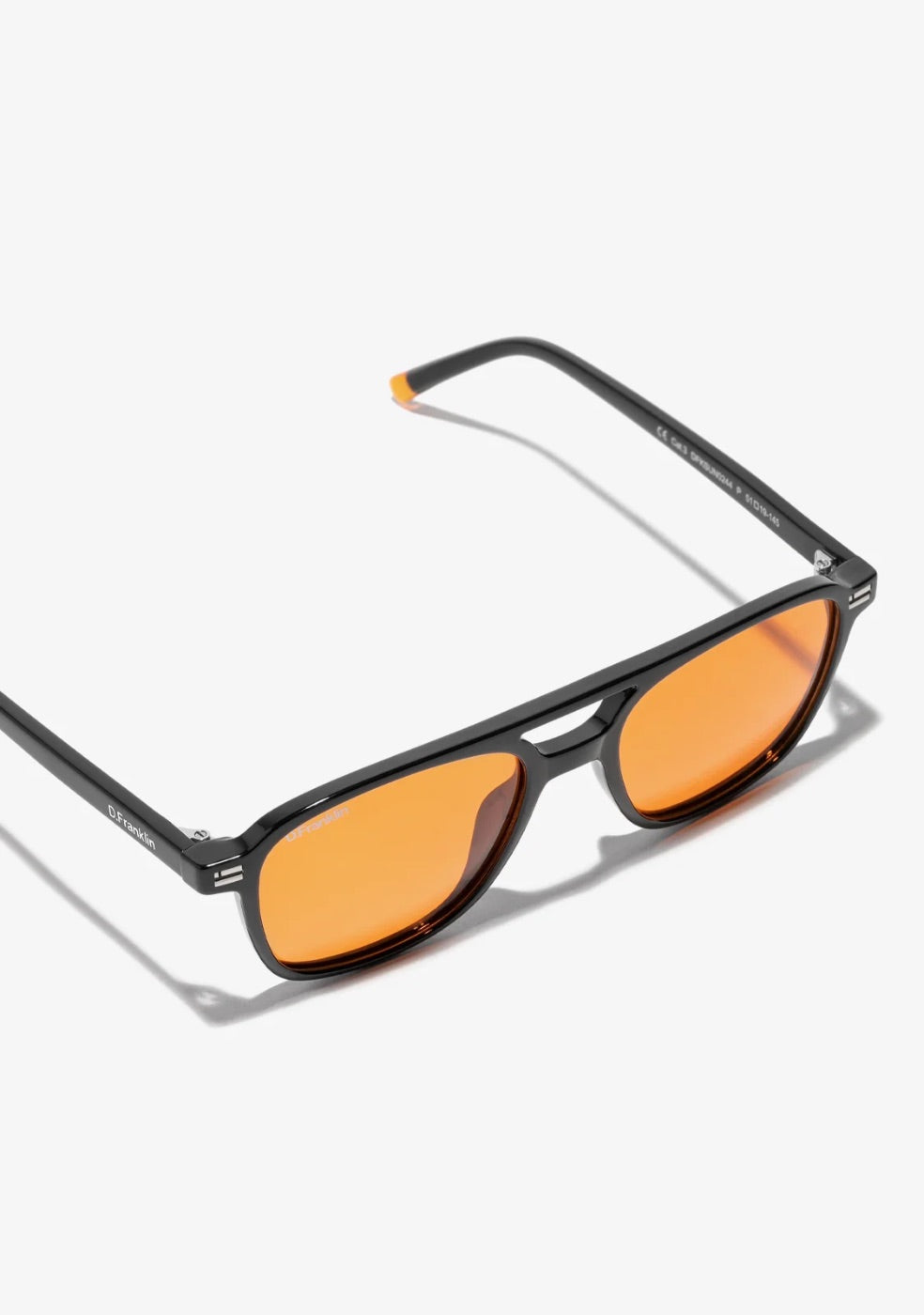 D.Franklin Jackson Square Shiny Black Orange