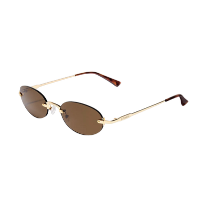 D.Franklin Smith Oval Gold Brown - brown, gold | Saturday Concept