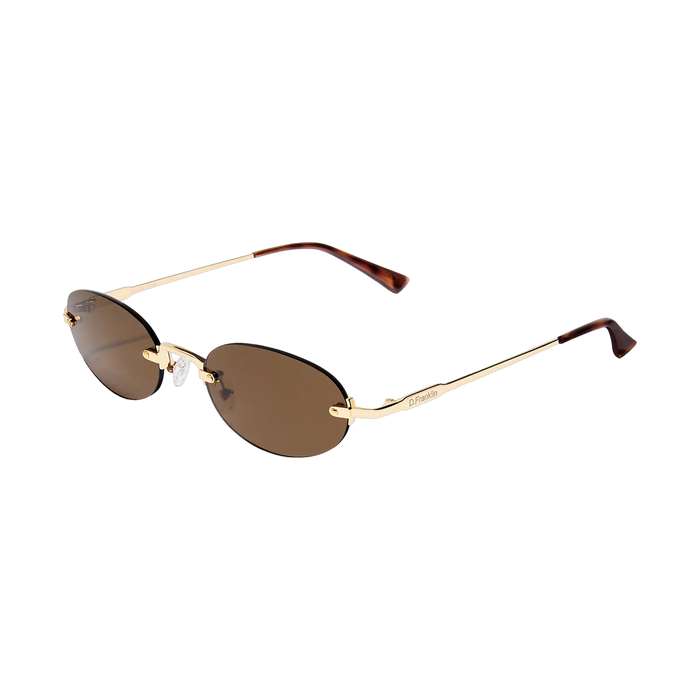 D.Franklin Smith Oval Gold Brown - brown, gold | Saturday Concept