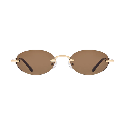 D.Franklin Smith Oval Gold Brown - brown, gold | Saturday Concept