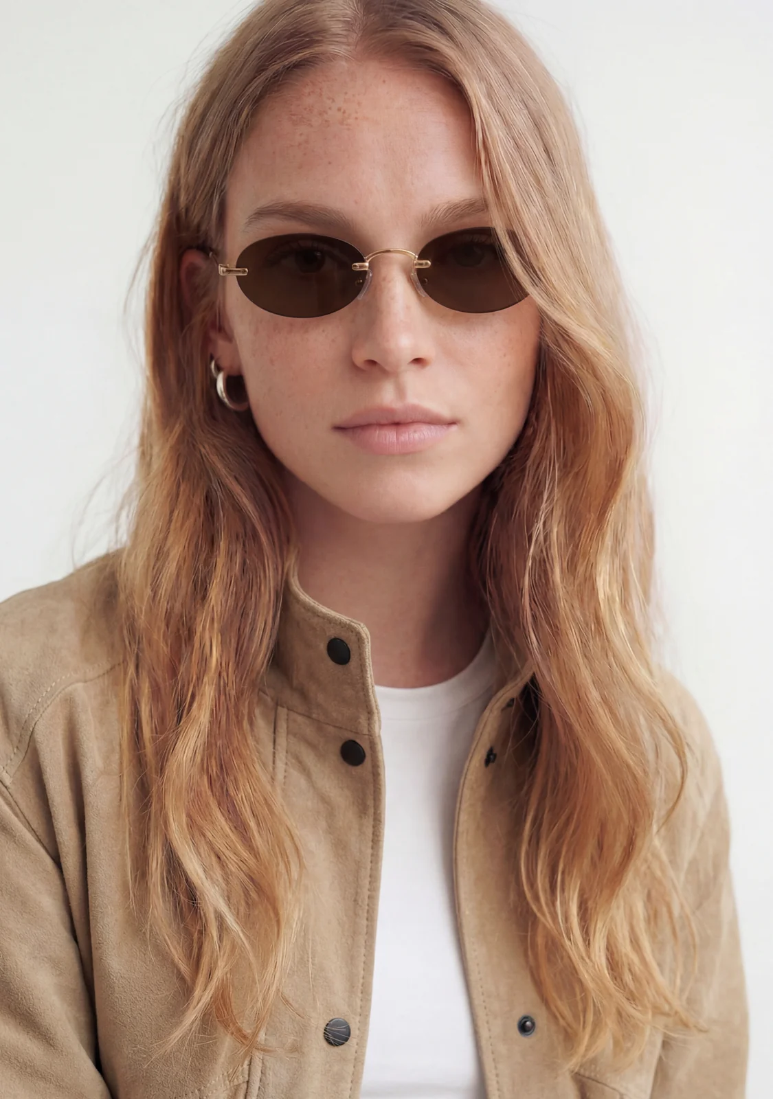 D.Franklin Smith Oval Gold Brown - brown, gold | Saturday Concept