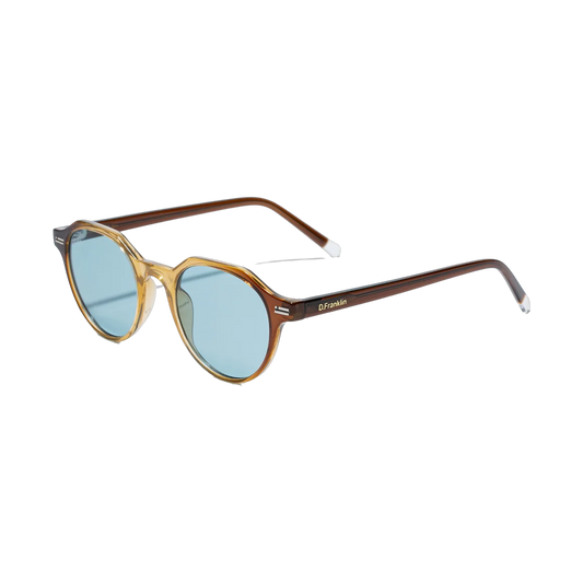 D.Franklin Ultra Light S Round Brown Blue - brown, blue | Saturday Concept
