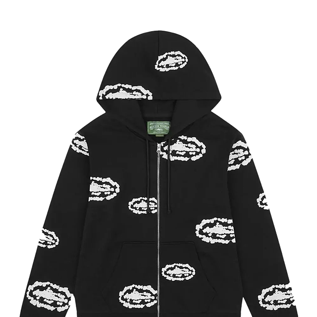 Denim Tears x Corteiz Zip Hoodie Black