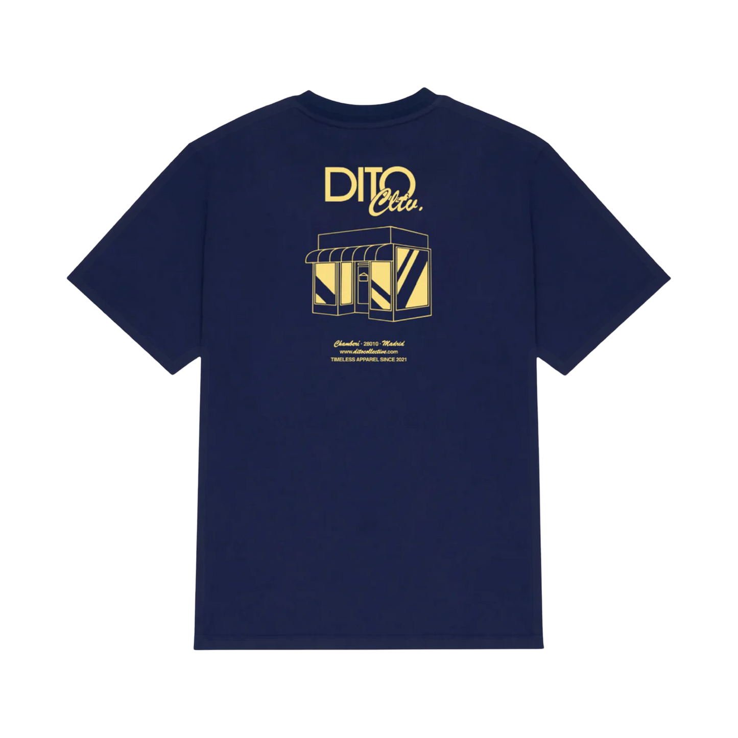 Dito Navy Shop Tee - navy, yellow | Saturday Concept