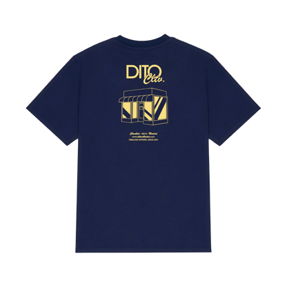 Dito Navy Shop Tee - navy, yellow | Saturday Concept