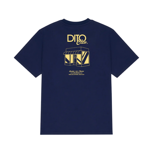Dito Navy Shop Tee - navy, yellow | Saturday Concept