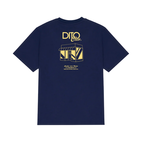 Dito Navy Shop Tee - navy, yellow | Saturday Concept
