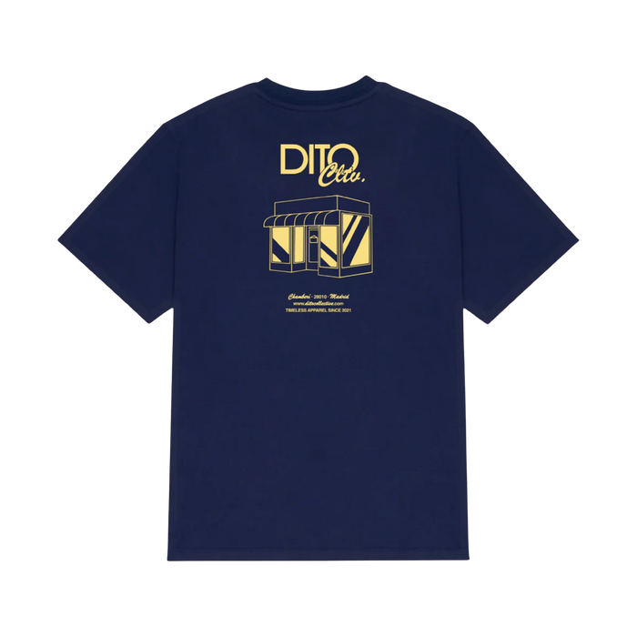 Dito Navy Shop Tee - navy, yellow | Saturday Concept