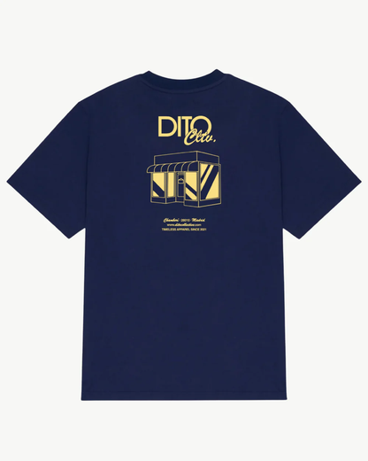 Dito Navy Shop Tee - navy, yellow | Saturday Concept