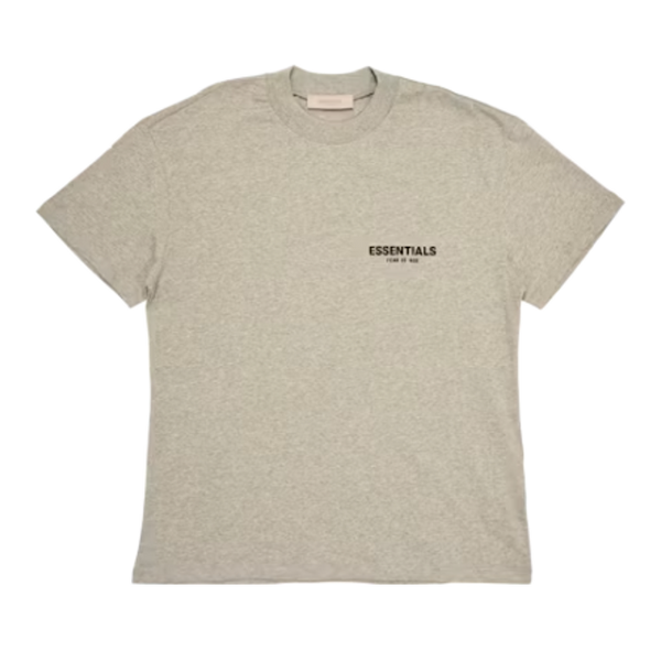 Essentials T-Shirt Dunkles Haferflocken