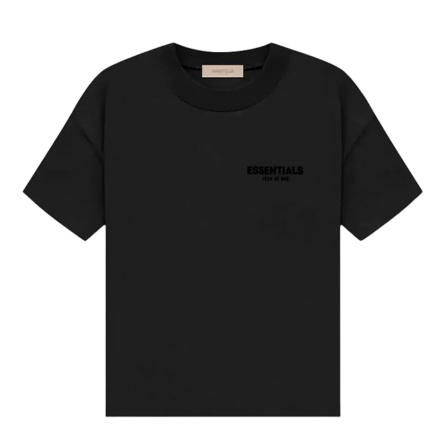 Essentials T Shirt Stretch Limo Black