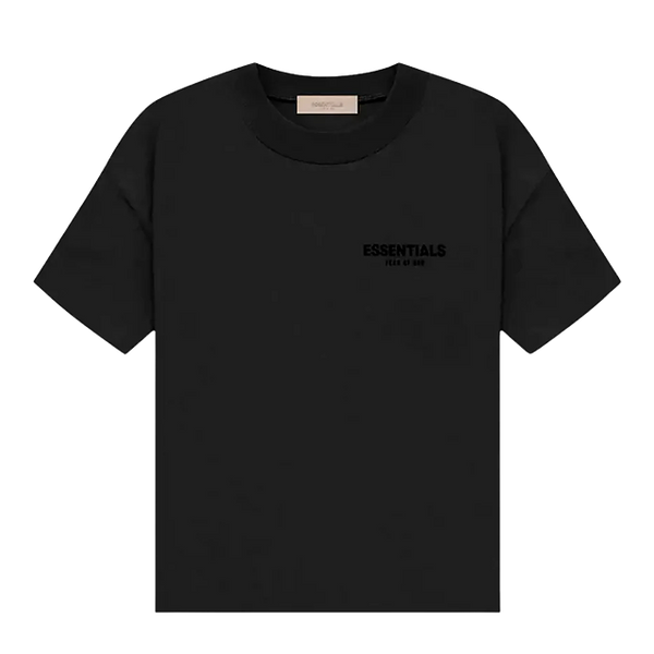 Essentials T-Shirt Stretch Limo Schwarz