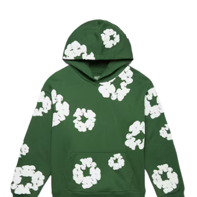 Hoodie Denim Tears Green