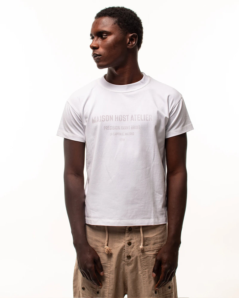 Host Atelier Slim Tee - white | Saturday Concept