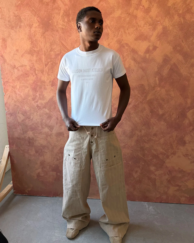 Host Atelier Slim Tee - white | Saturday Concept