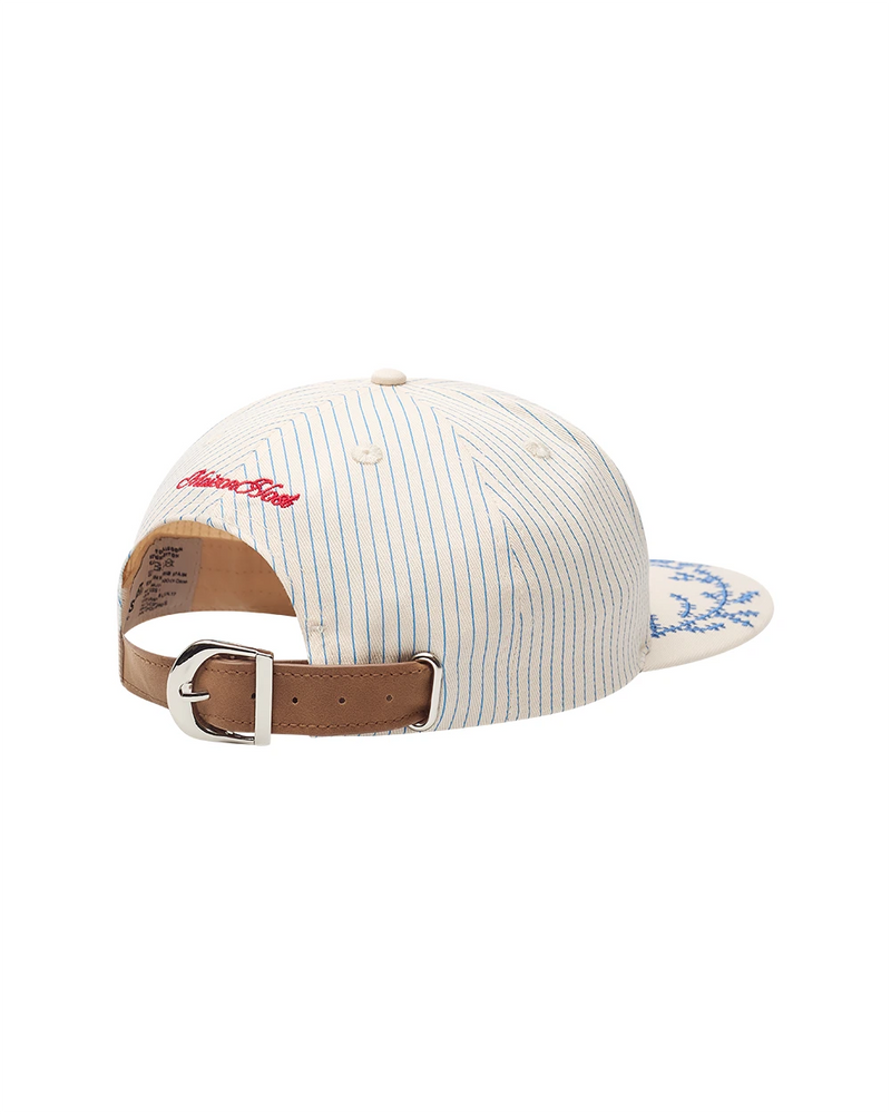 Host Crest Striped Cap - white | Saturday Concept