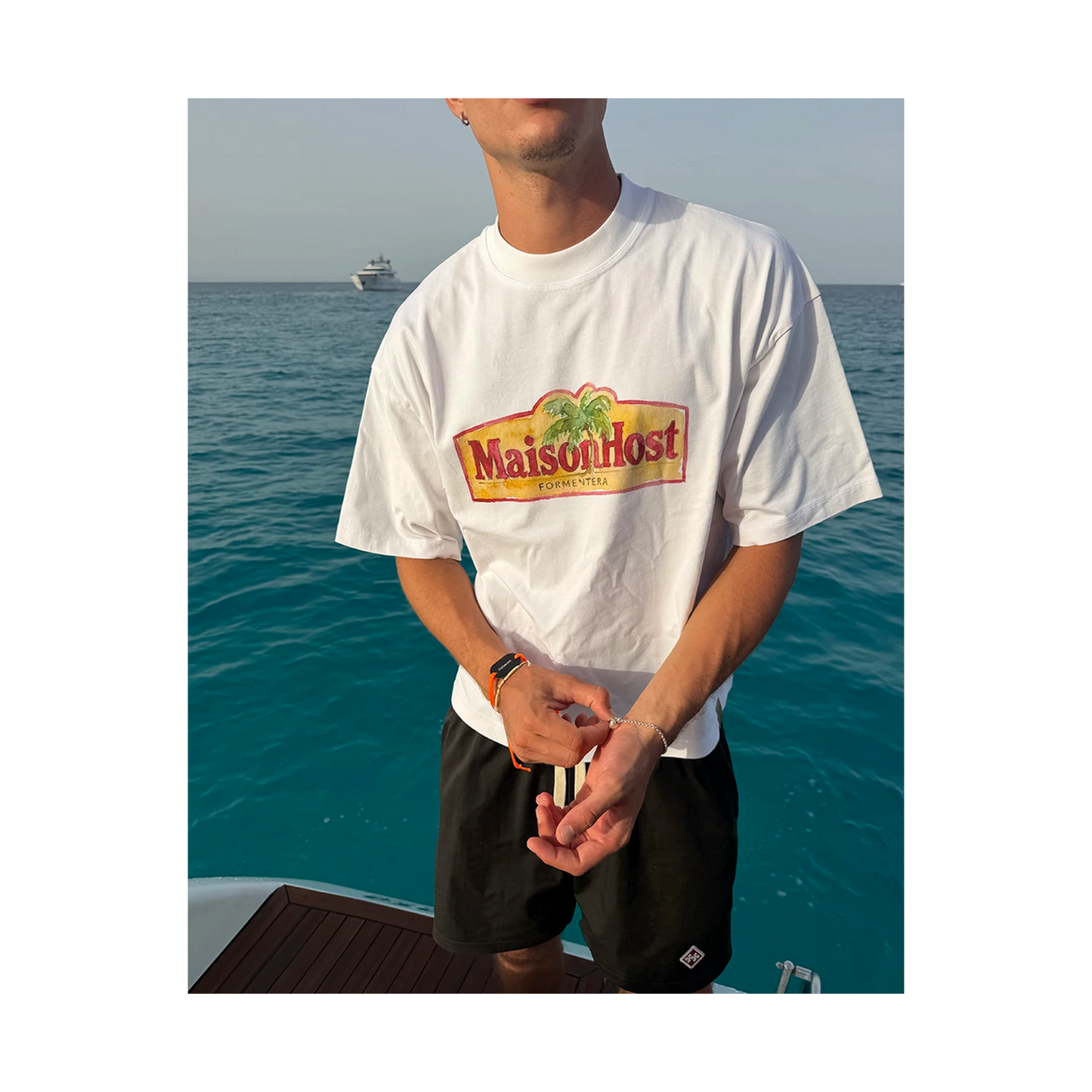 Host Formentera Tee - white | Saturday Concept