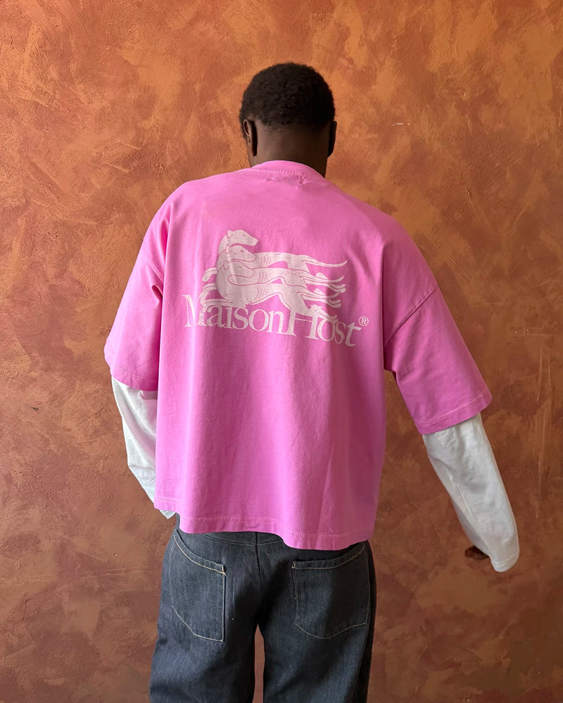Host Galgo Pink Tee - pink | Saturday Concept