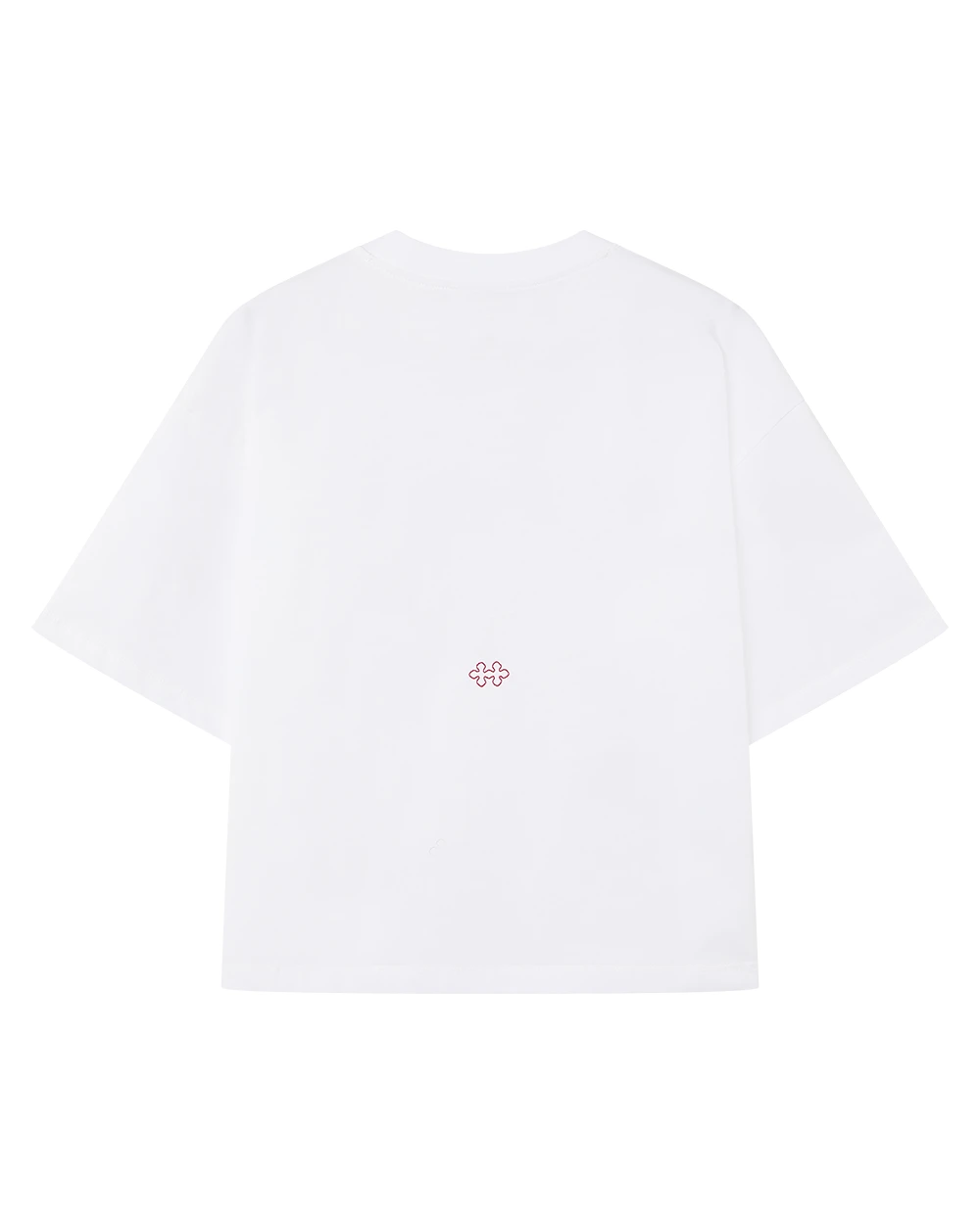 Host Hidden Logo Tee - white, red | Saturday Concept