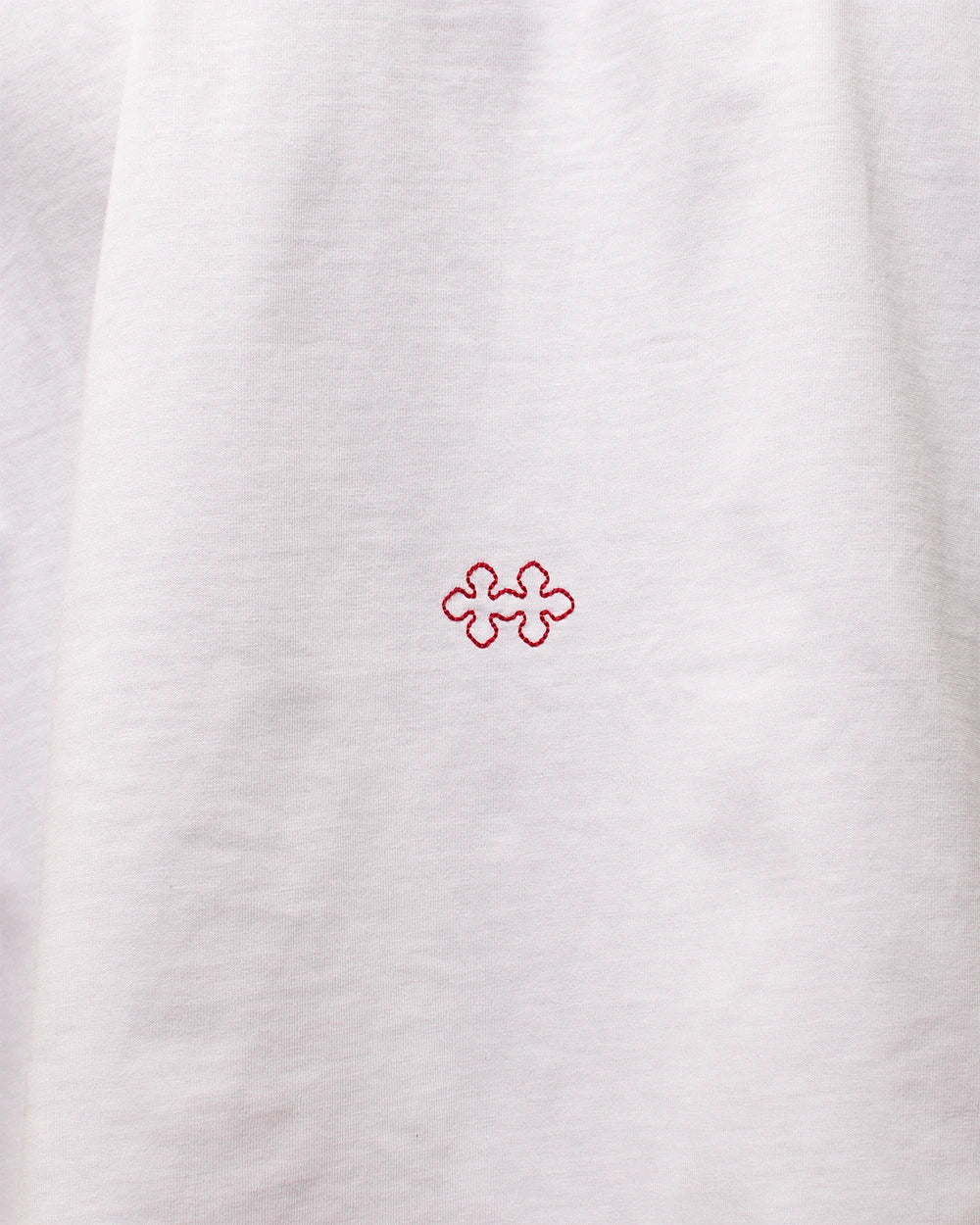 Host Hidden Logo Tee - white, red | Saturday Concept