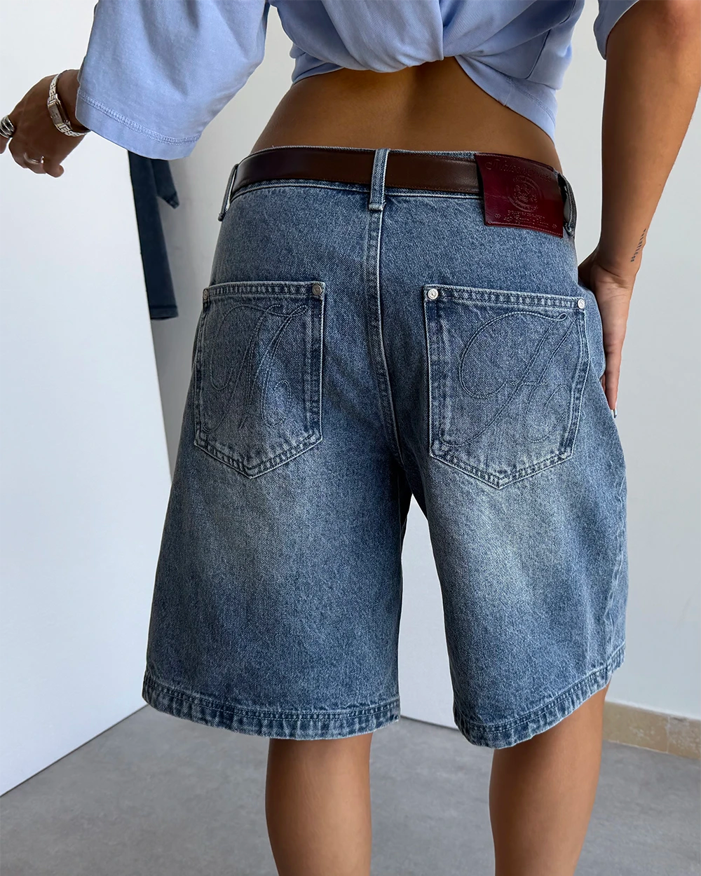 Host MH Washed Denim Shorts - blue | Saturday Concept