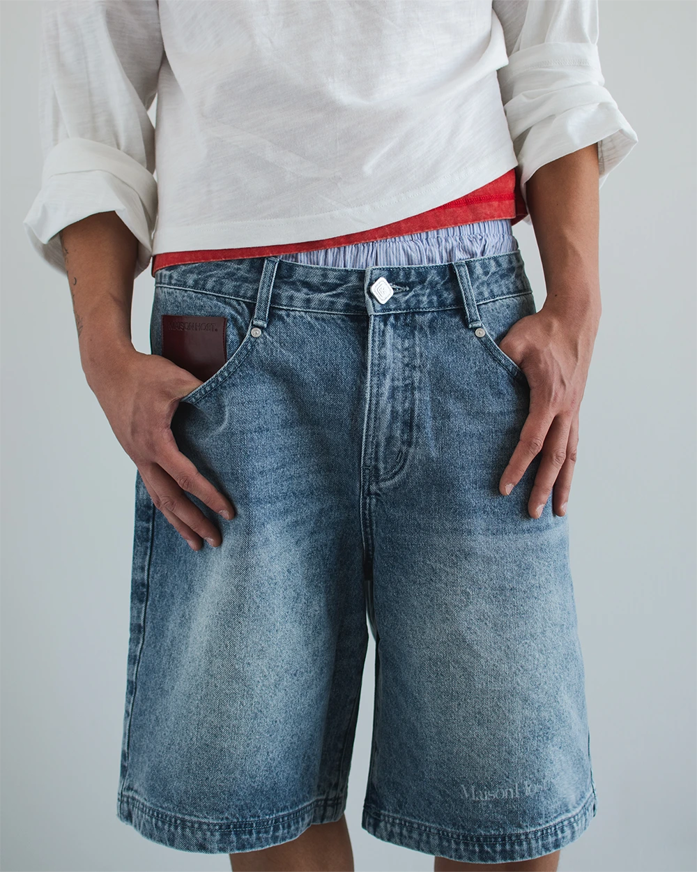 Host MH Washed Denim Shorts - blue | Saturday Concept