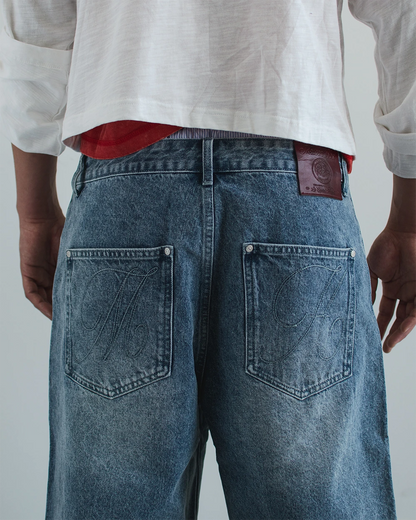 Host MH Washed Denim Shorts - blue | Saturday Concept