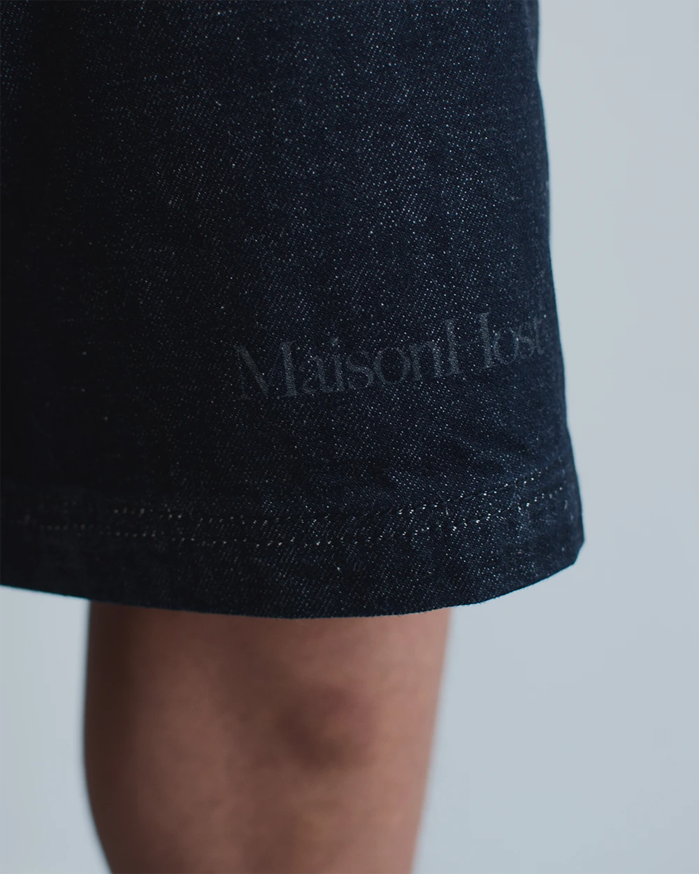 Host Raw Denim Pleated Shorts - blue | Saturday Concept