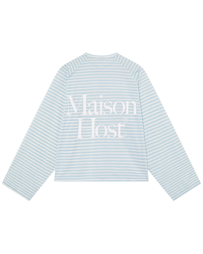 Host Striped Rag Blue Long Sleeve