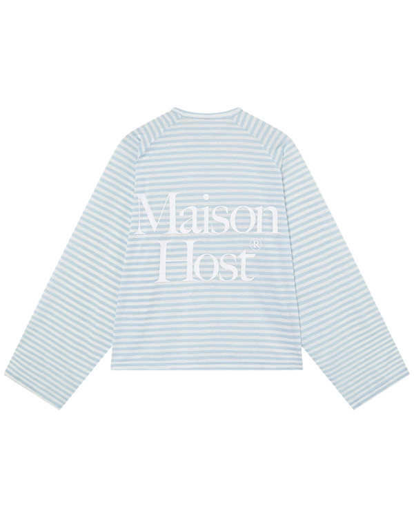 Host Striped Rag Blue Long Sleeve