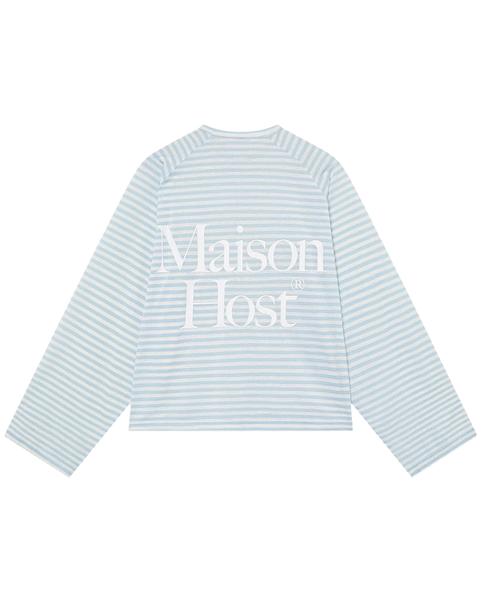 Host Striped Rag Blue Long Sleeve