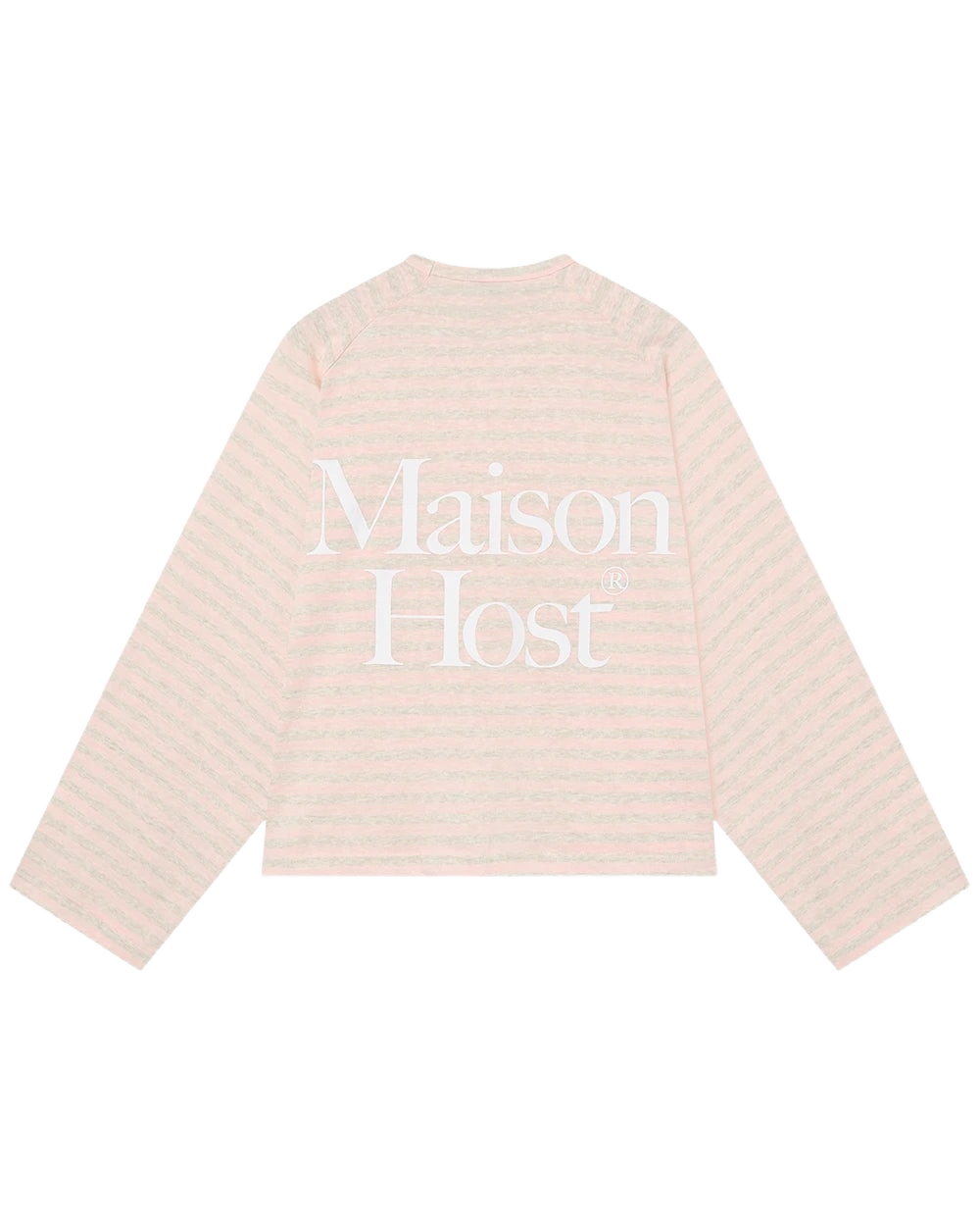 Host Striped Rag Pink Long Sleeve