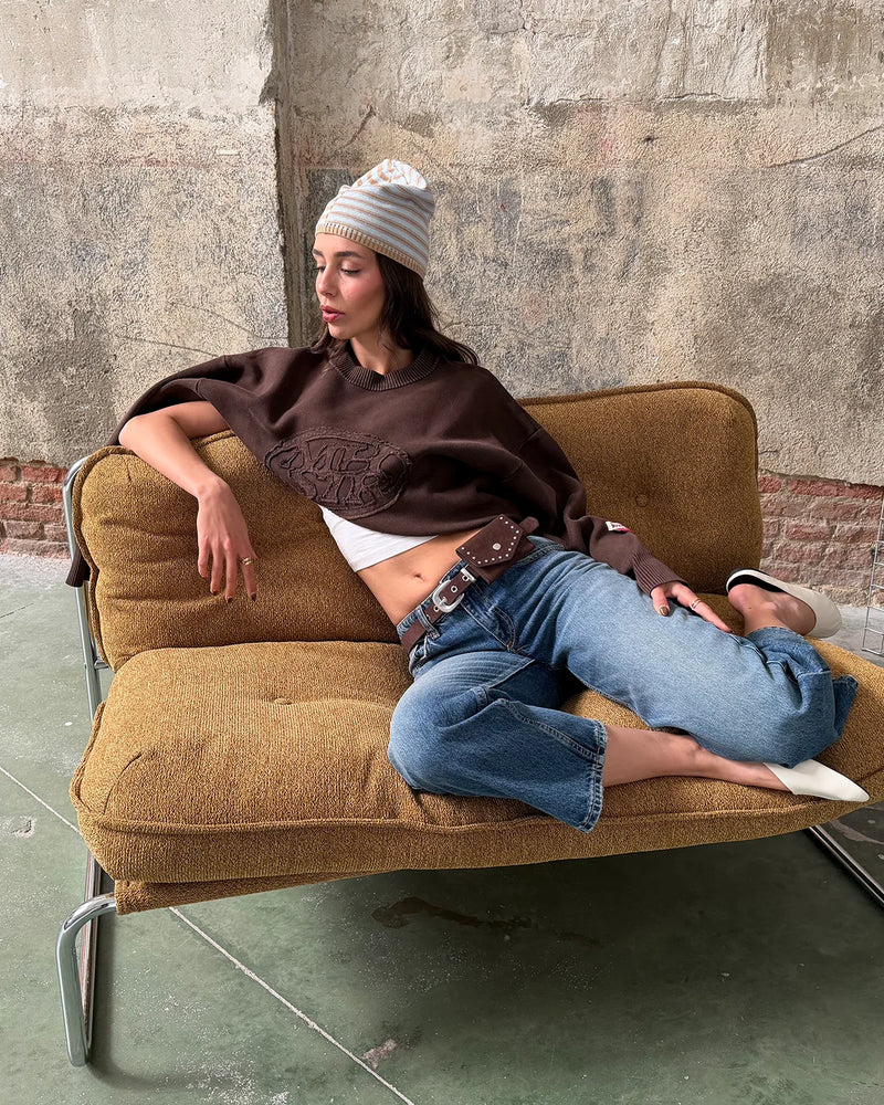 Host x Satenier MHSTR Brown Knit - brown | Saturday Concept