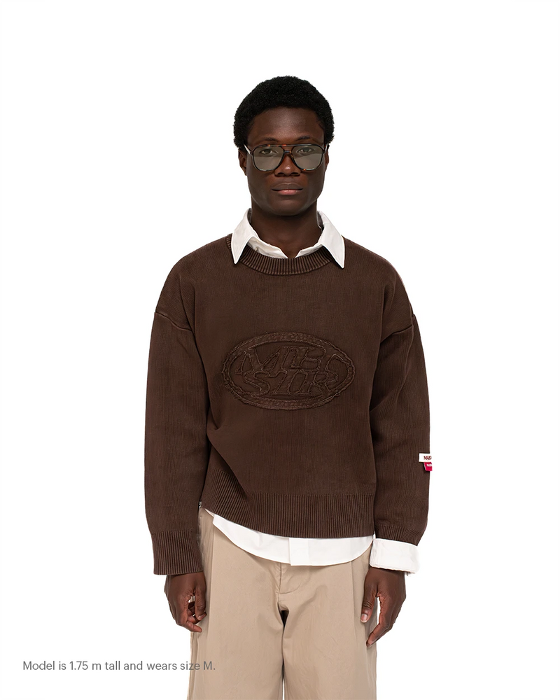 Host x Satenier MHSTR Brown Knit - brown | Saturday Concept