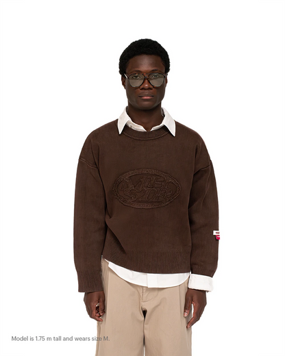 Host x Satenier MHSTR Brown Knit - brown | Saturday Concept