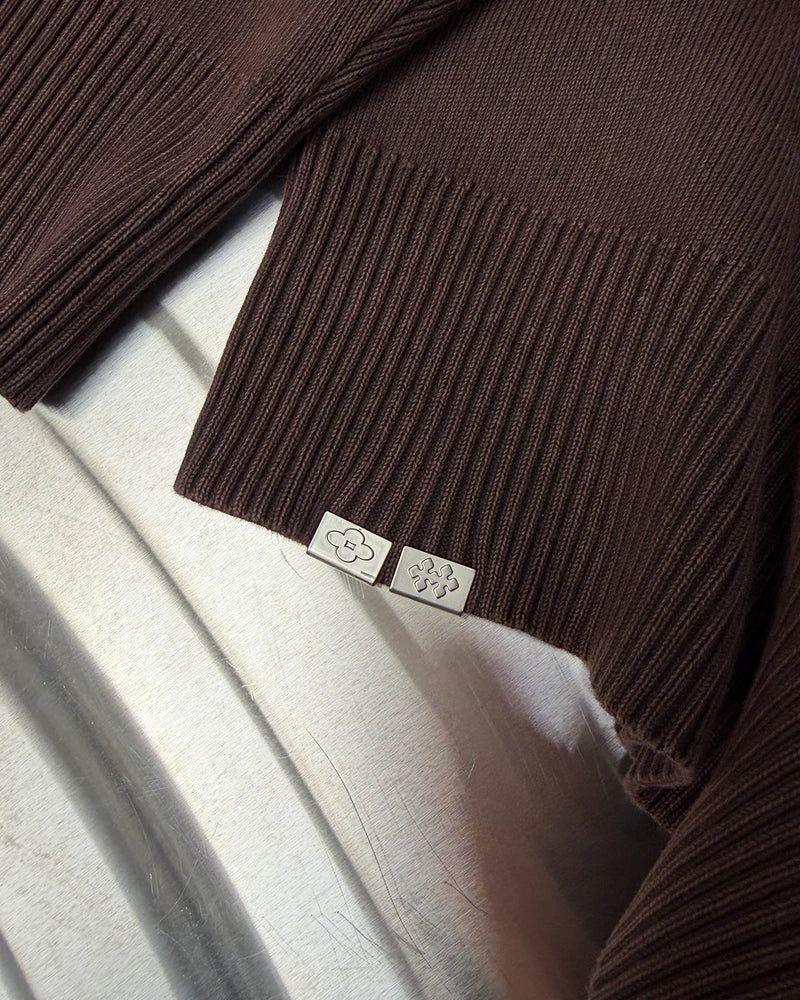 Host x Satenier MHSTR Brown Knit - brown | Saturday Concept